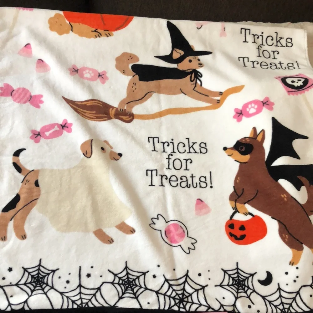 Kassafina Halloween Mixed Dog Print BATH Towels
